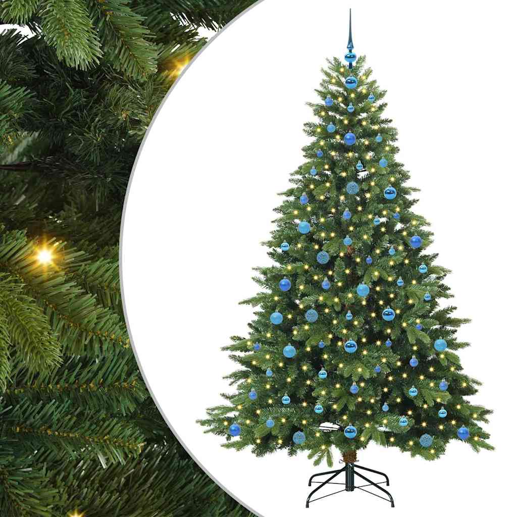 Sapin de Noël artificiel avec 300 LED Vert 210 cm PE et PVC - XIOS