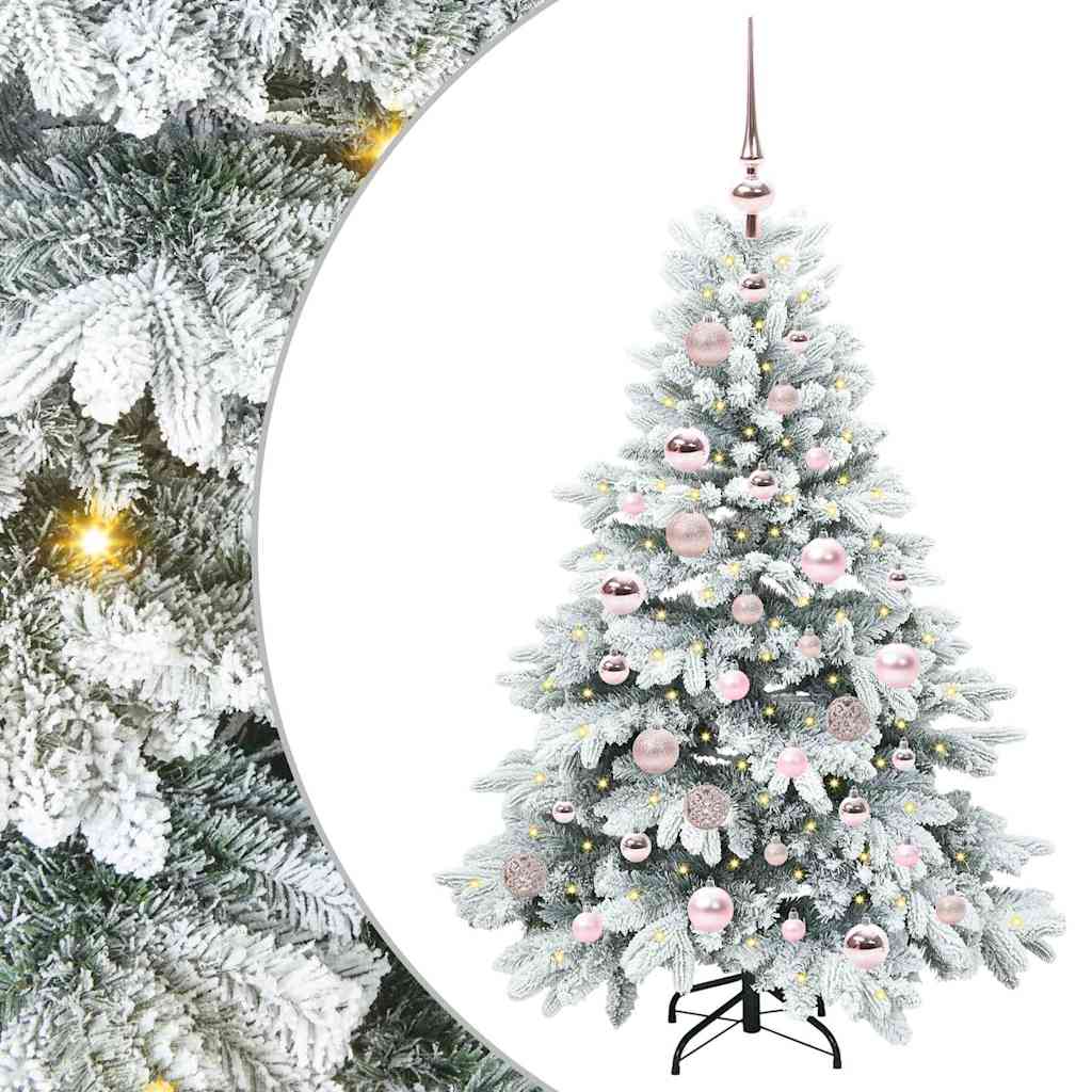 Sapin de Noël artificiel avec 150 LED Vert 120 cm PE et PVC - XIOS