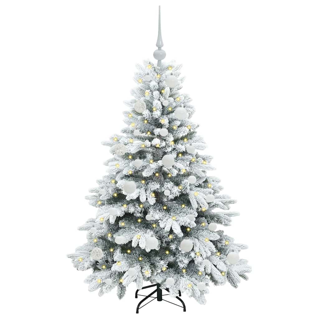 Sapin de Noël artificiel avec 150 LED Vert 120 cm PE et PVC - XIOS
