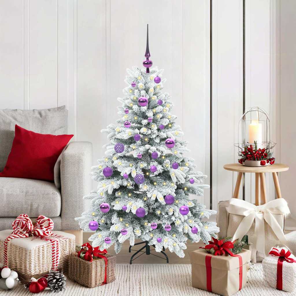 Sapin de Noël artificiel avec 150 LED Vert 120 cm PE et PVC - XIOS