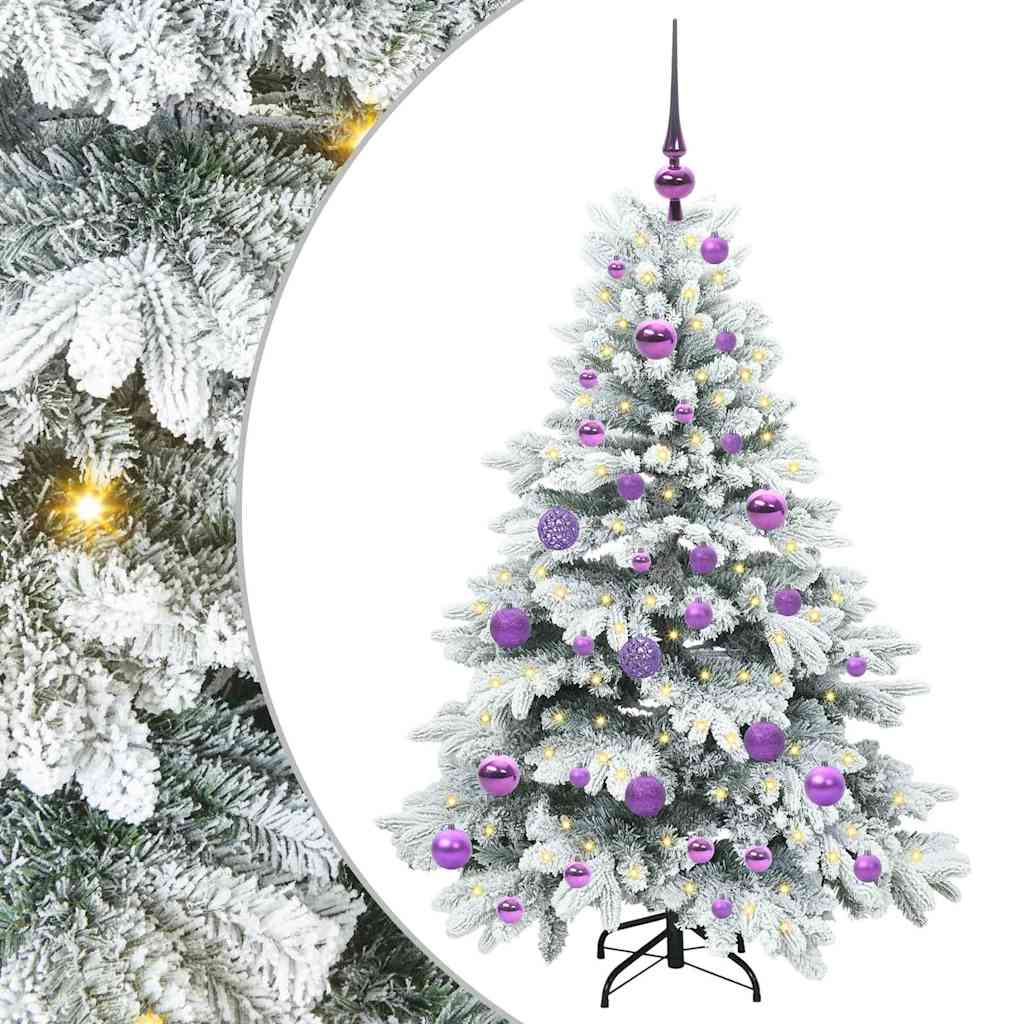 Sapin de Noël artificiel avec 150 LED Vert 120 cm PE et PVC - XIOS