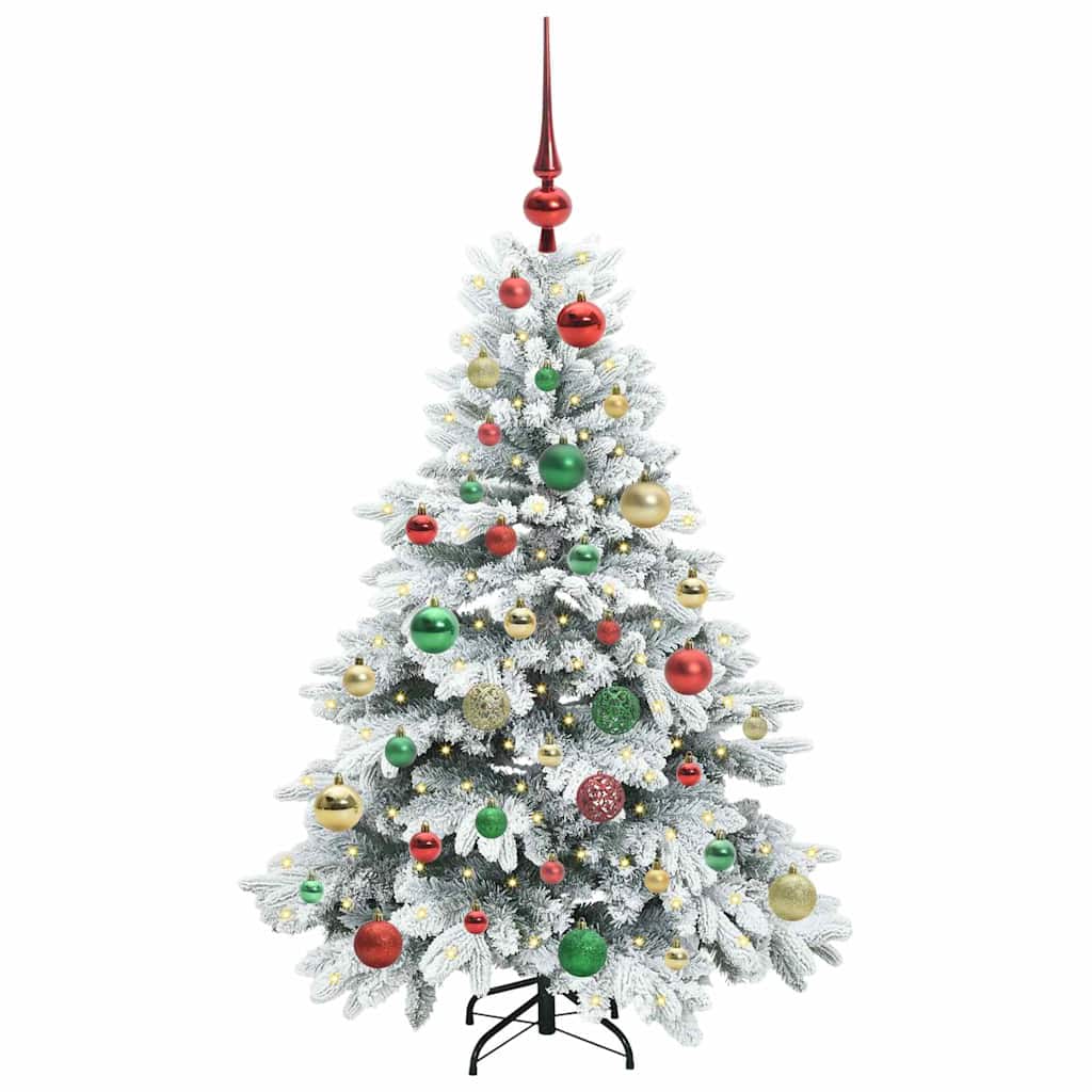 Sapin de Noël artificiel avec 150 LED Blanc 120 cm PE et PVC - XIOS