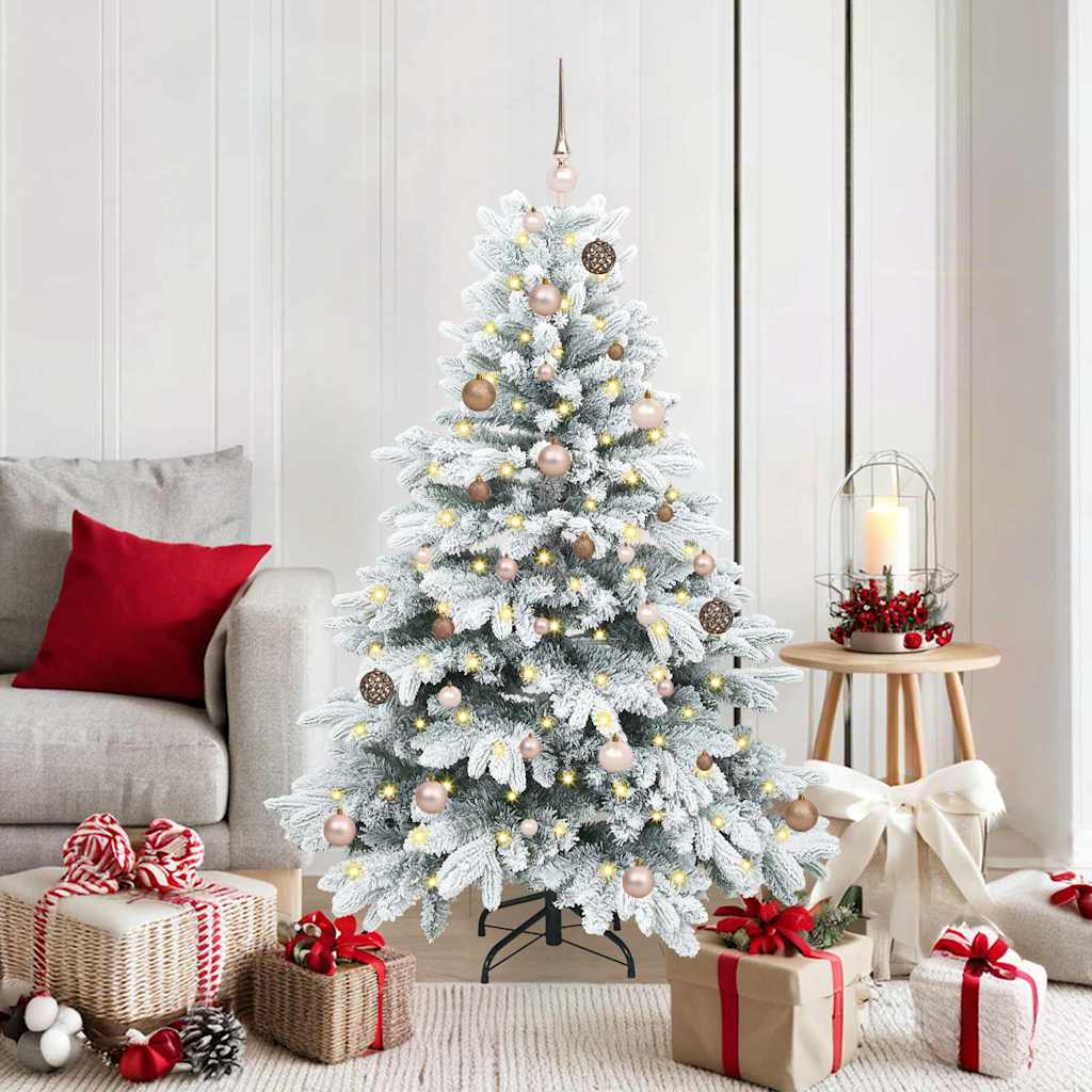 Sapin de Noël artificiel avec 150 LED Blanc 150 cm PE et PVC - XIOS