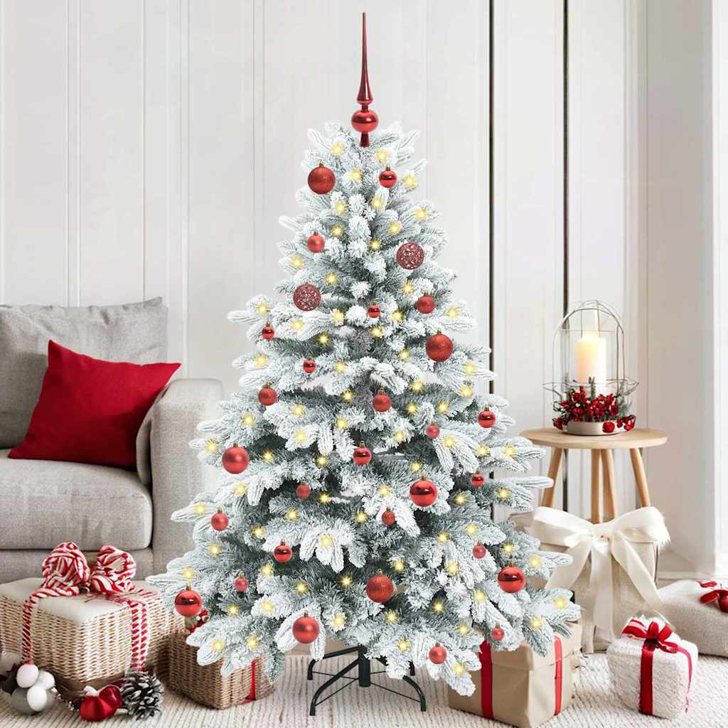 Sapin de Noël artificiel avec 150 LED Blanc 150 cm PE et PVC - XIOS