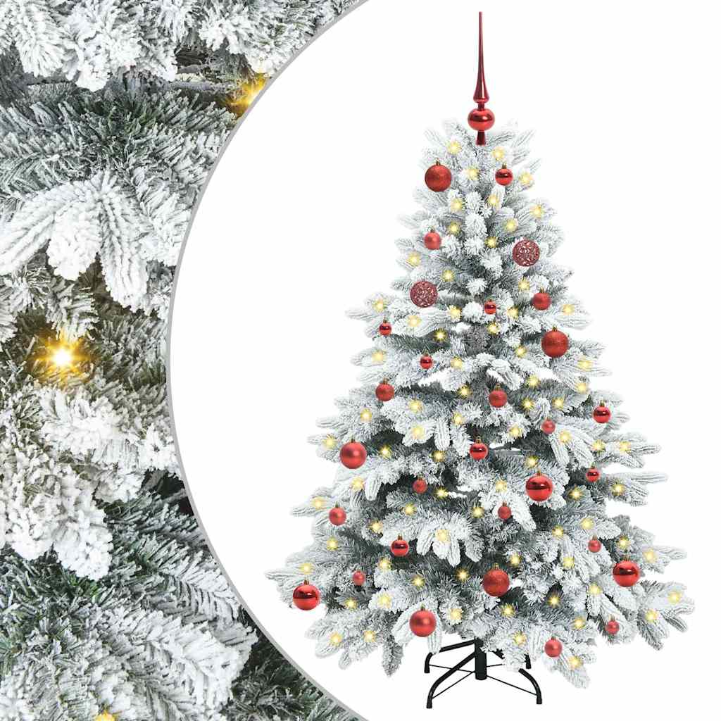 Sapin de Noël artificiel avec 150 LED Blanc 150 cm PE et PVC - XIOS