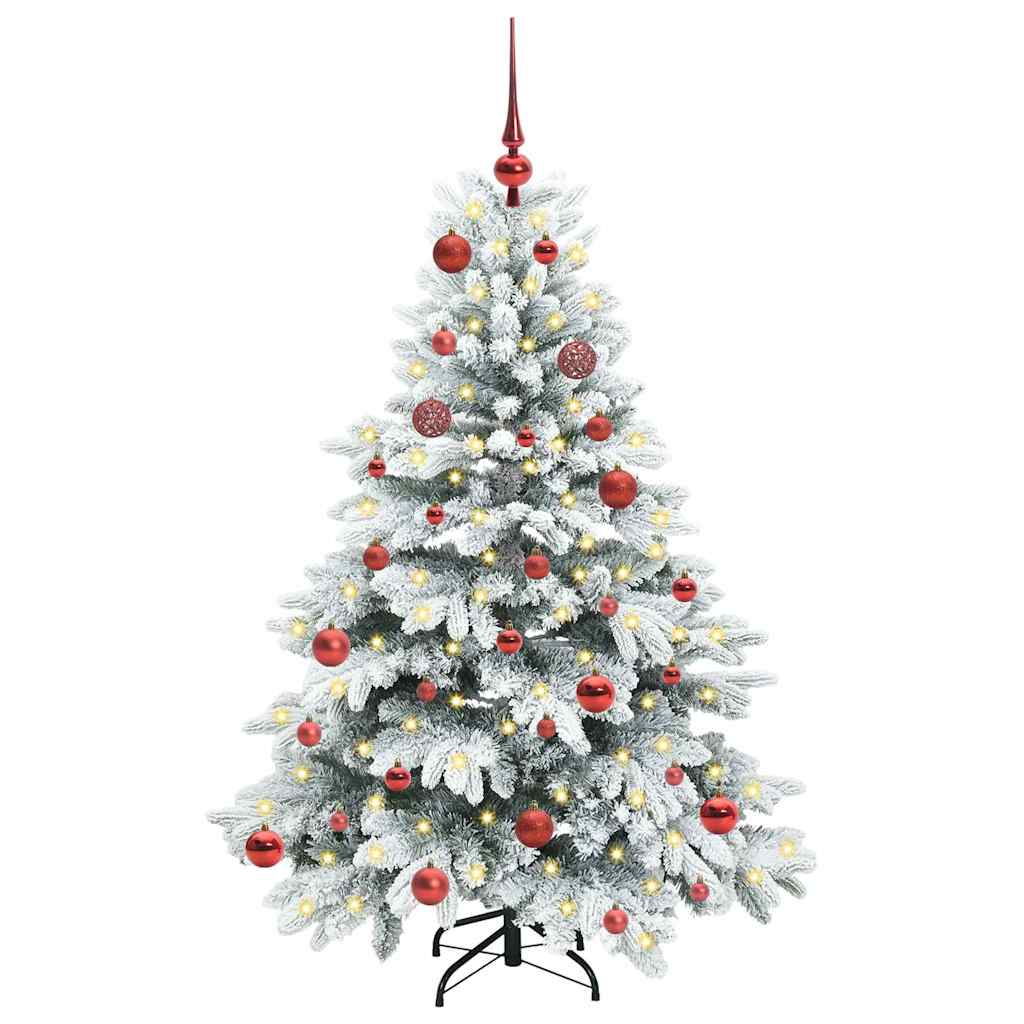 Sapin de Noël artificiel avec 150 LED Blanc 150 cm PE et PVC - XIOS