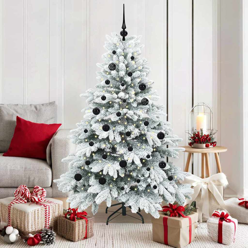 Sapin de Noël artificiel avec 150 LED Blanc 150 cm PE et PVC - XIOS