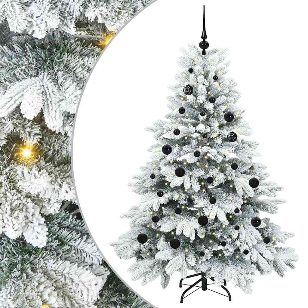Sapin de Noël artificiel avec 150 LED Blanc 150 cm PE et PVC - XIOS