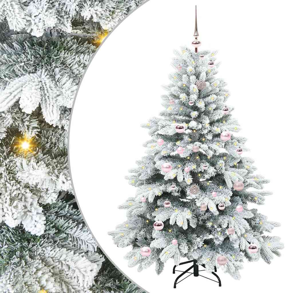 Sapin de Noël artificiel avec 150 LED Blanc 150 cm PE et PVC - XIOS