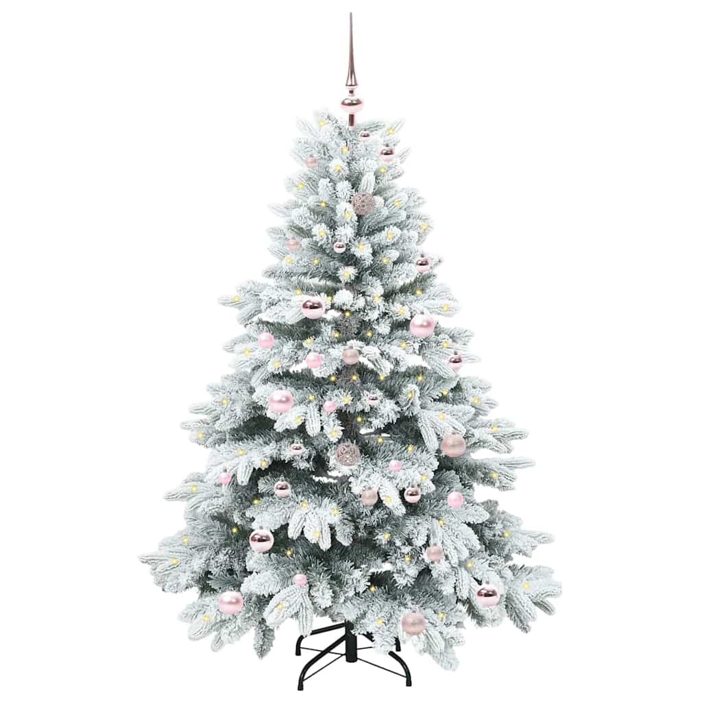 Sapin de Noël artificiel avec 150 LED Blanc 150 cm PE et PVC - XIOS