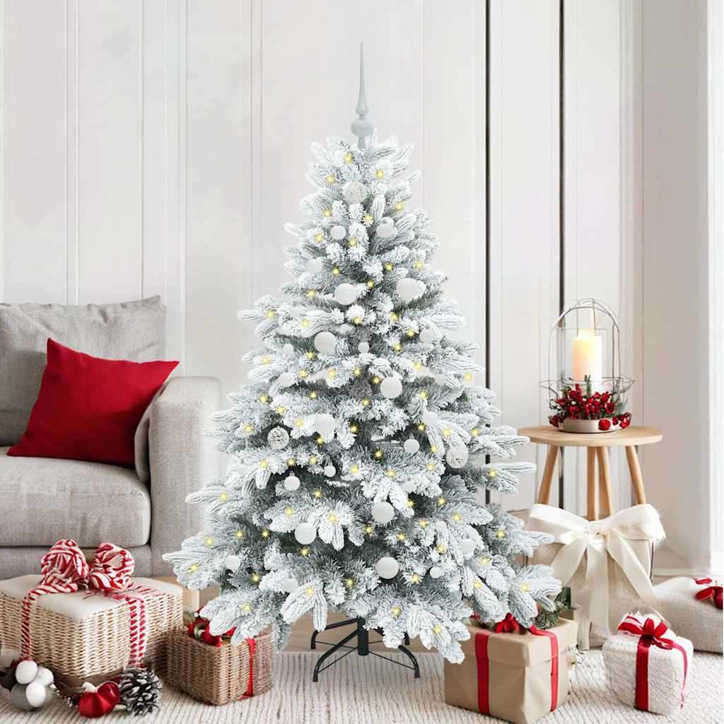 Sapin de Noël artificiel avec 150 LED Blanc 150 cm PE et PVC - XIOS