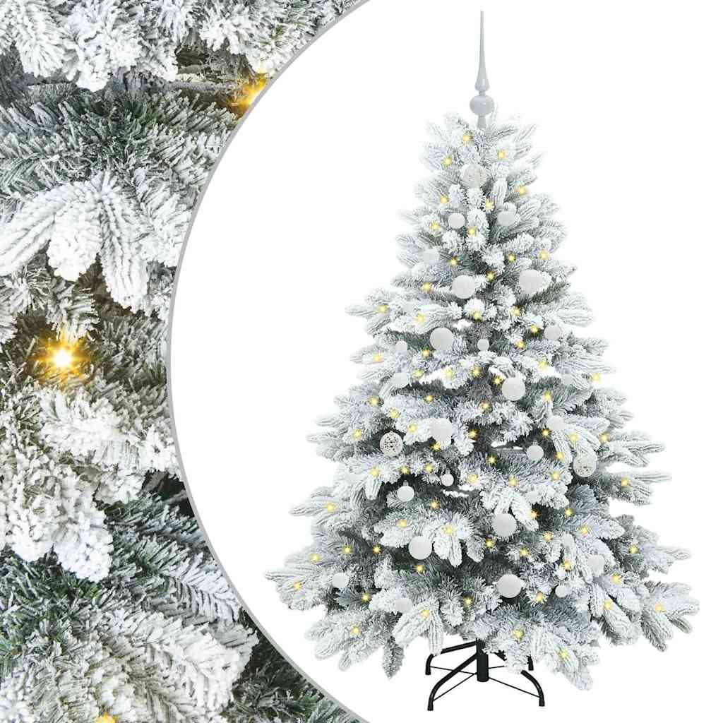 Sapin de Noël artificiel avec 150 LED Blanc 150 cm PE et PVC - XIOS