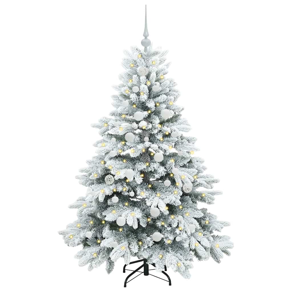 Sapin de Noël artificiel avec 150 LED Blanc 150 cm PE et PVC - XIOS