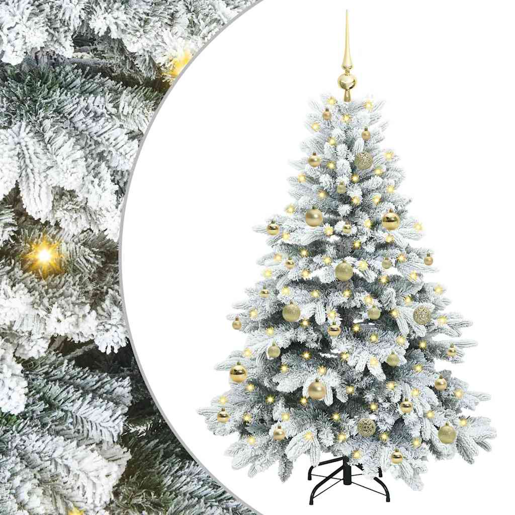 Sapin de Noël artificiel avec 150 LED Blanc 150 cm PE et PVC - XIOS