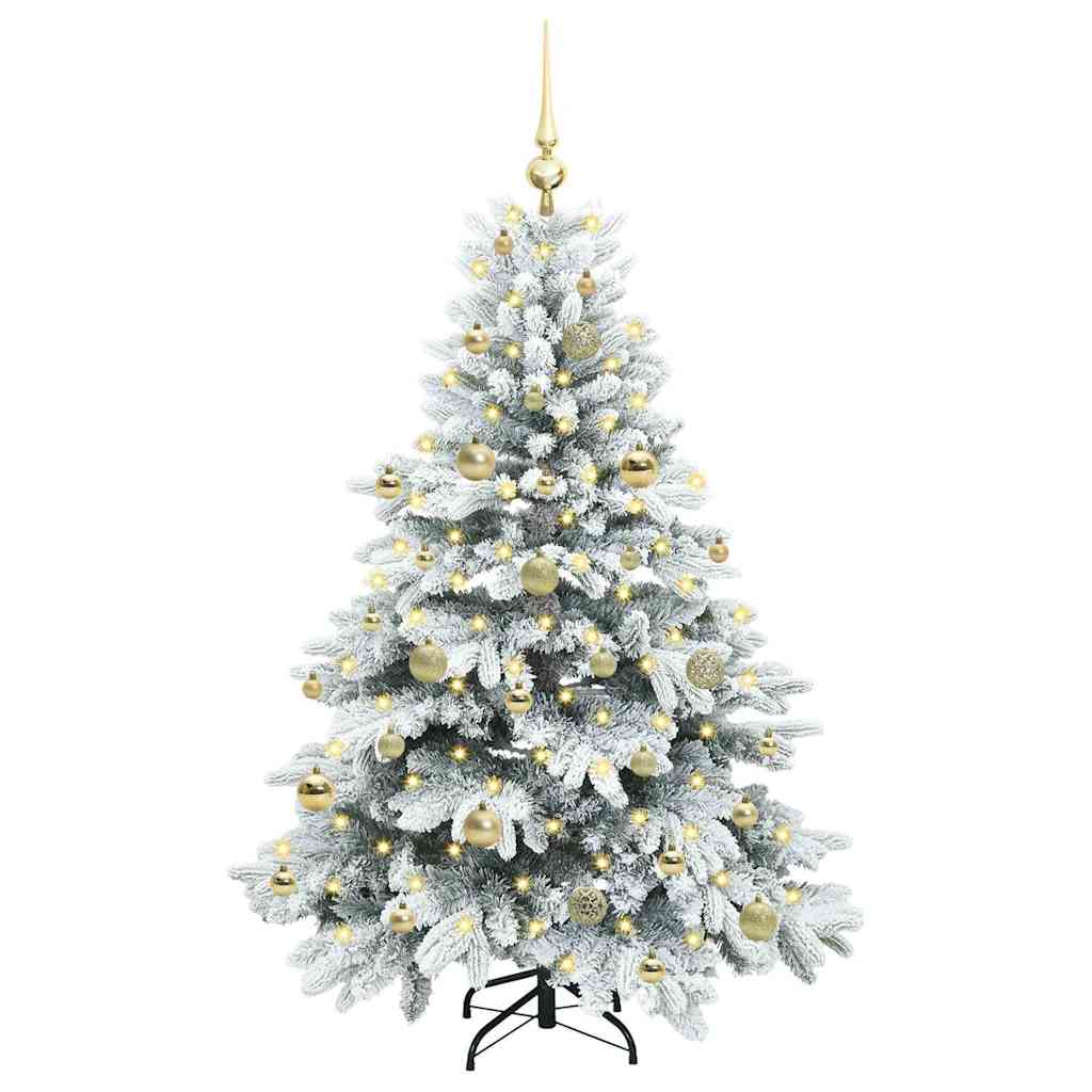 Sapin de Noël artificiel avec 150 LED Blanc 150 cm PE et PVC - XIOS