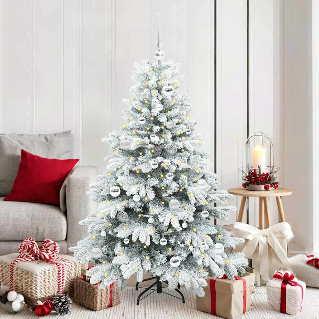Sapin de Noël artificiel avec 150 LED Blanc 150 cm PE et PVC - XIOS