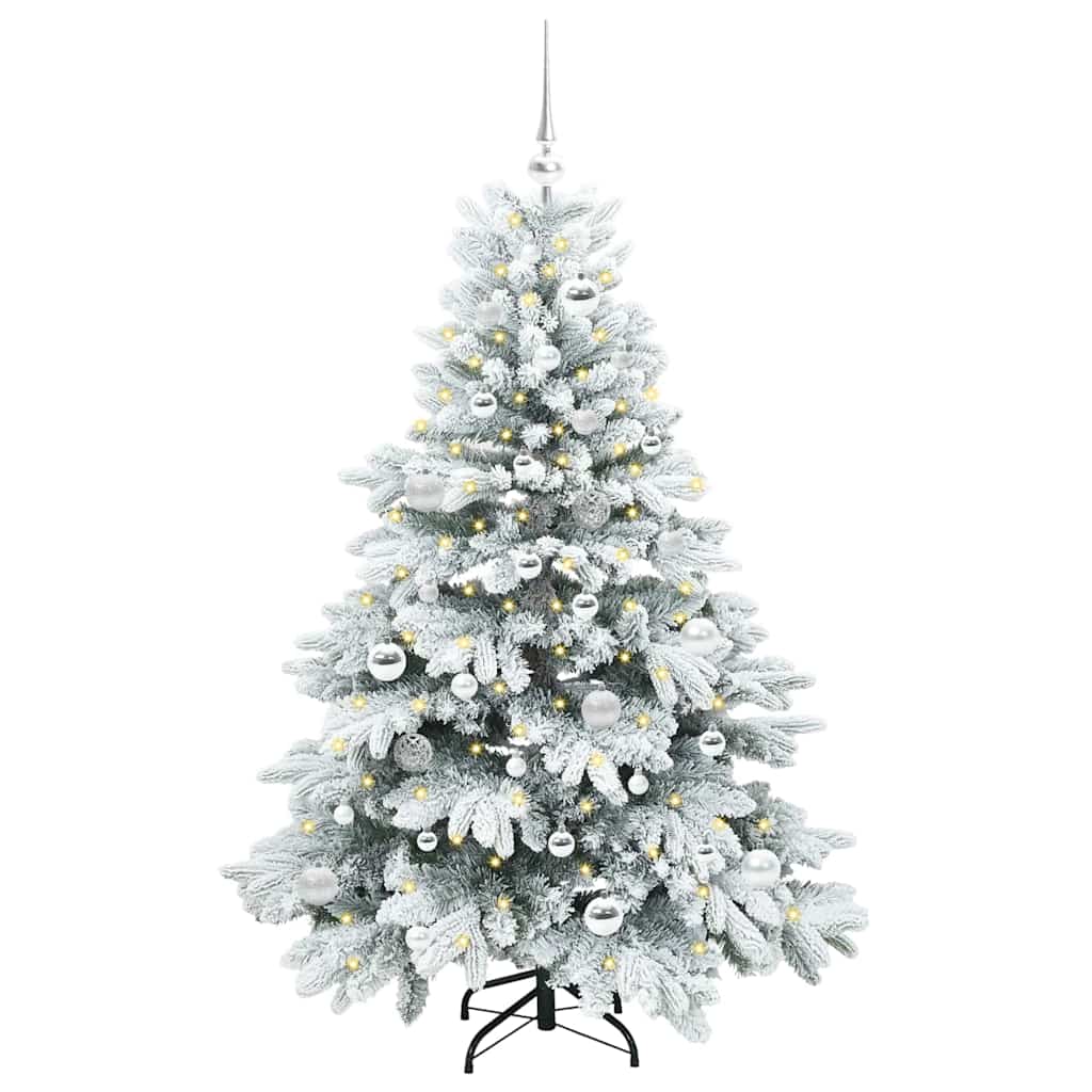 Sapin de Noël artificiel avec 150 LED Blanc 150 cm PE et PVC - XIOS