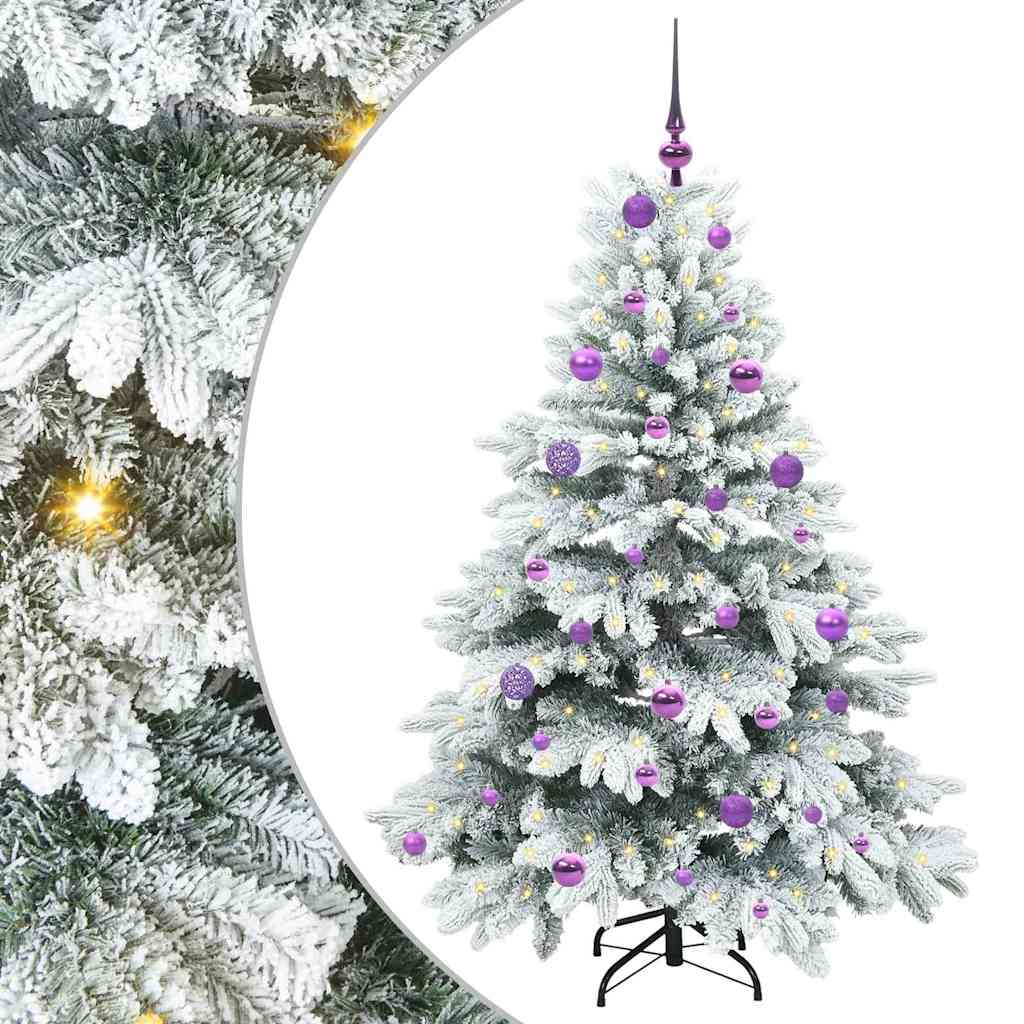 Sapin de Noël artificiel avec 150 LED Blanc 150 cm PE et PVC - XIOS