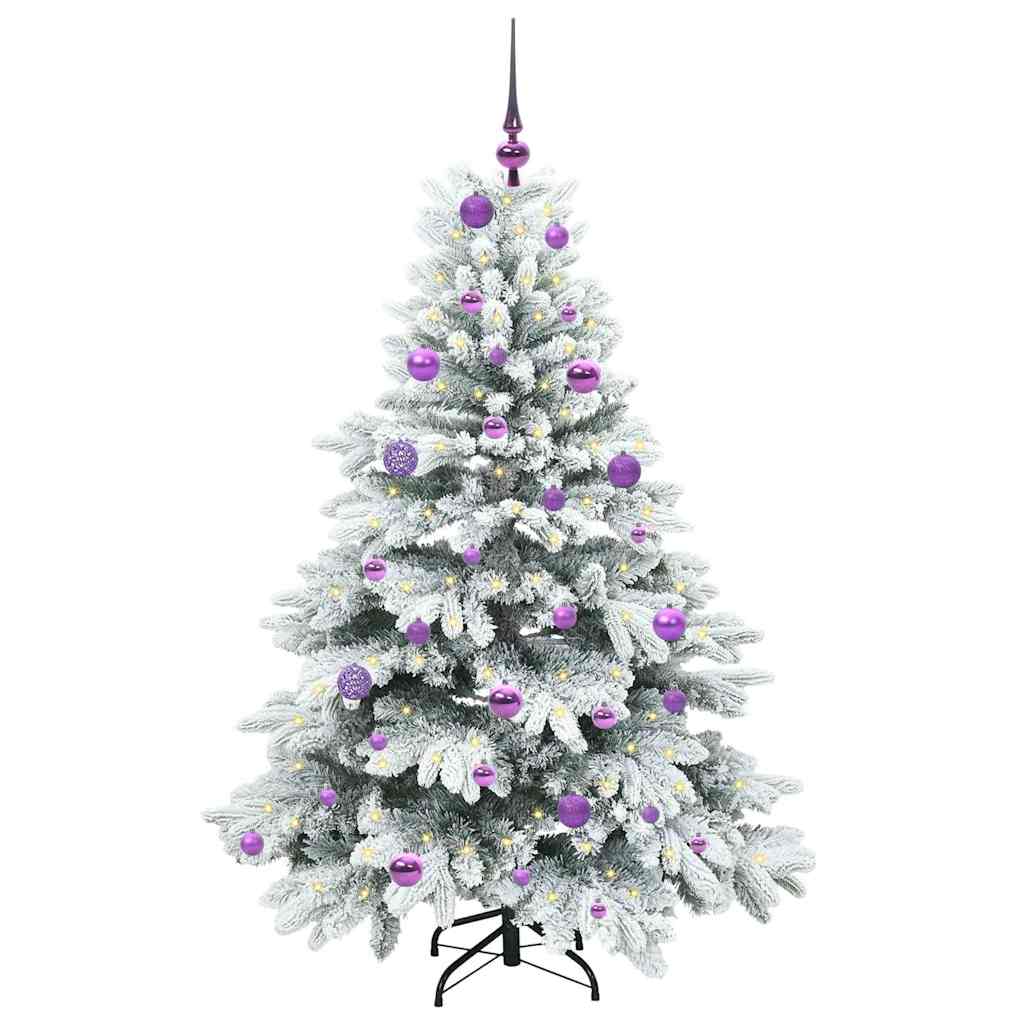 Sapin de Noël artificiel avec 150 LED Blanc 150 cm PE et PVC - XIOS