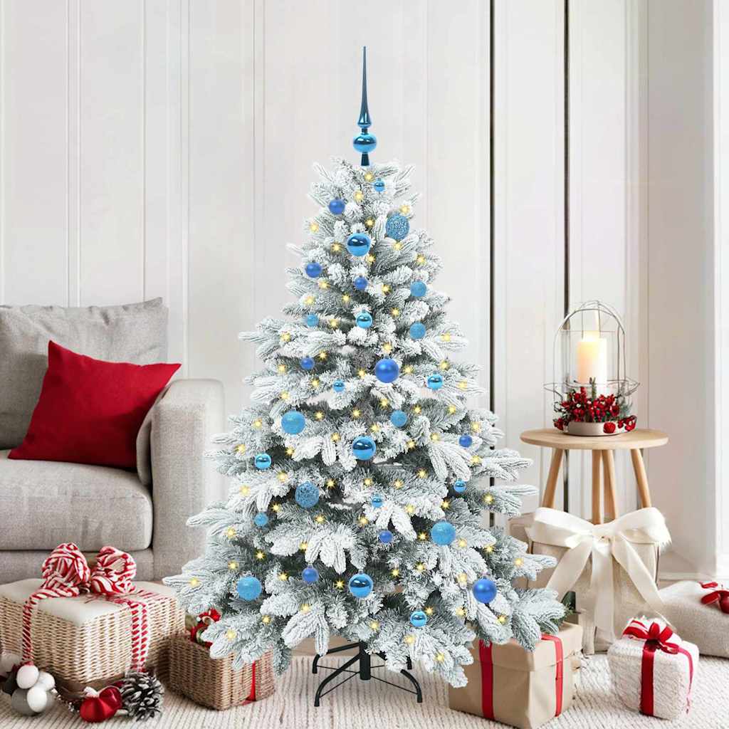 Sapin de Noël artificiel avec 150 LED Blanc 150 cm PE et PVC - XIOS