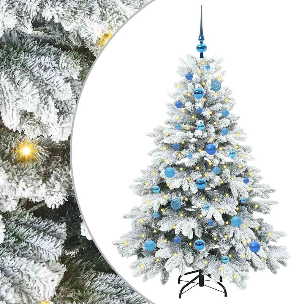 Sapin de Noël artificiel avec 150 LED Blanc 150 cm PE et PVC - XIOS