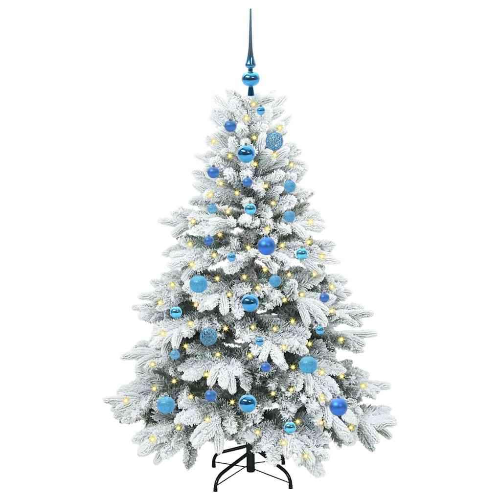 Sapin de Noël artificiel avec 150 LED Blanc 150 cm PE et PVC - XIOS