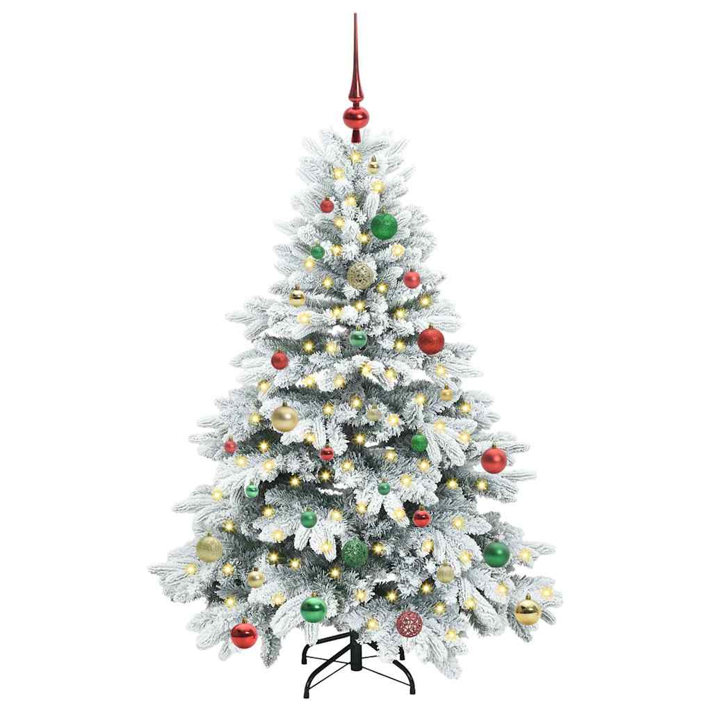 Sapin de Noël artificiel avec 150 LED Blanc 150 cm PE et PVC - XIOS