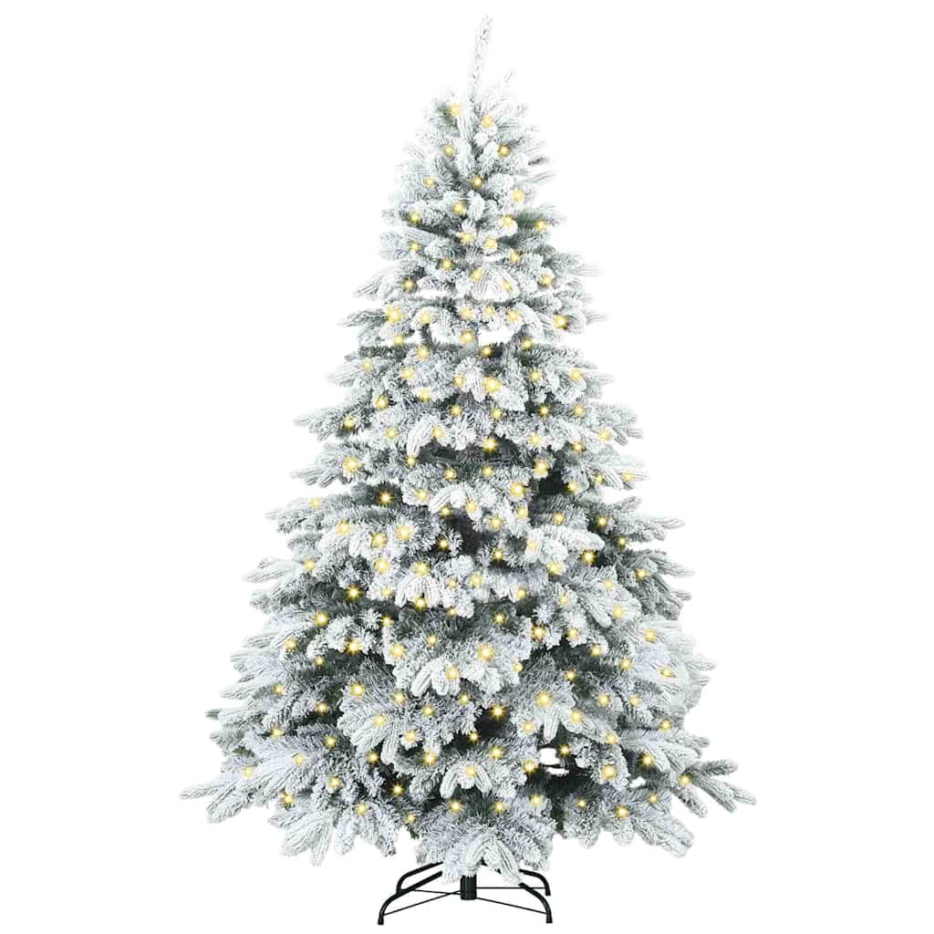 Sapin de Noël artificiel avec 300 LED Blanc 180 cm PE et PVC - XIOS