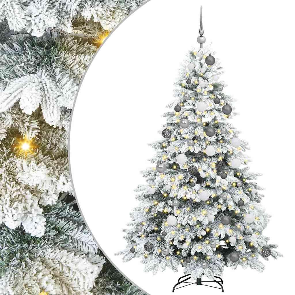 Sapin de Noël artificiel avec 300 LED Blanc 180 cm PE et PVC - XIOS