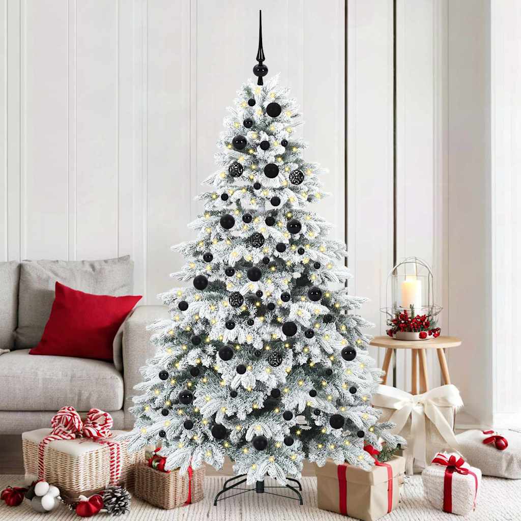 Sapin de Noël artificiel avec 300 LED Blanc 180 cm PE et PVC - XIOS