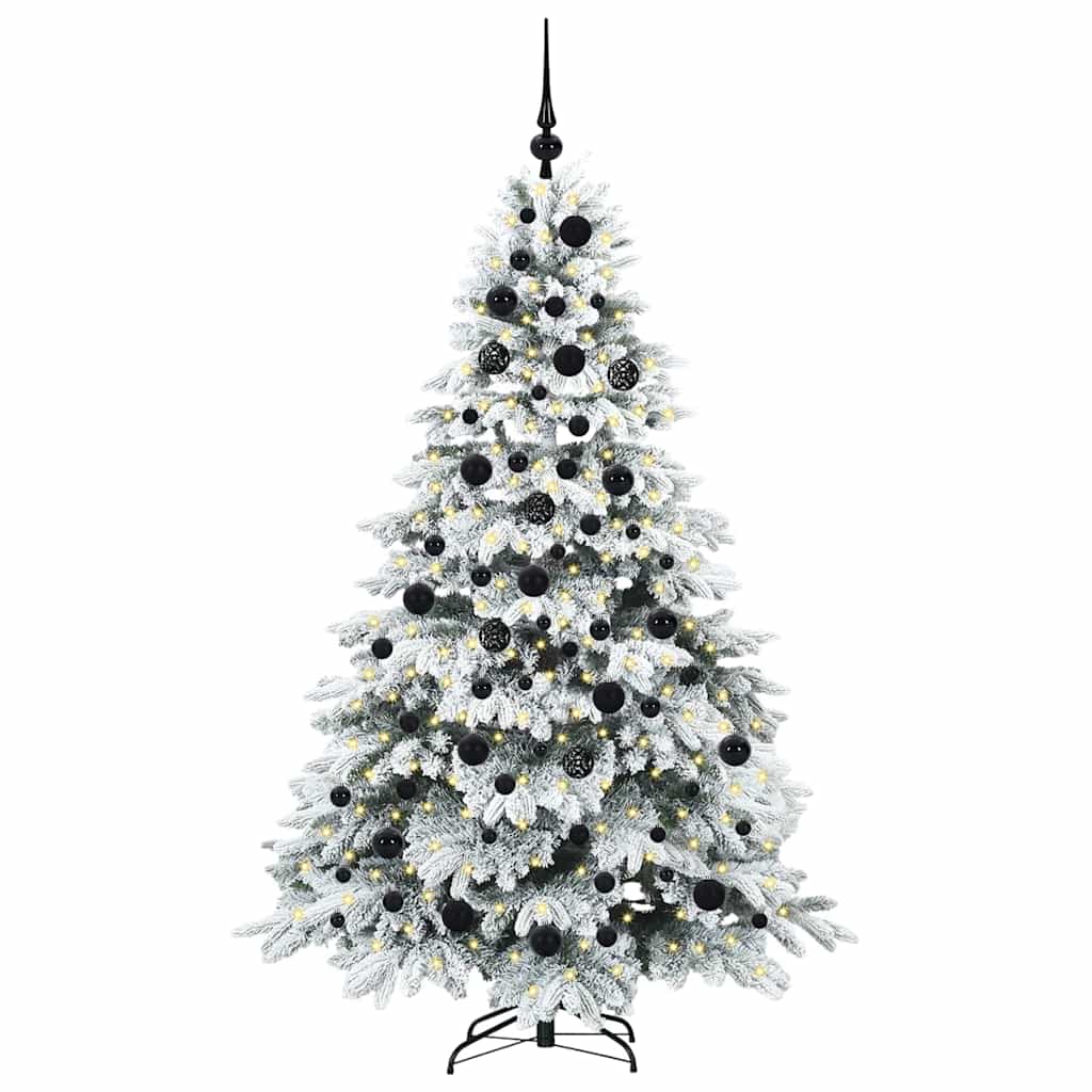 Sapin de Noël artificiel avec 300 LED Blanc 180 cm PE et PVC - XIOS
