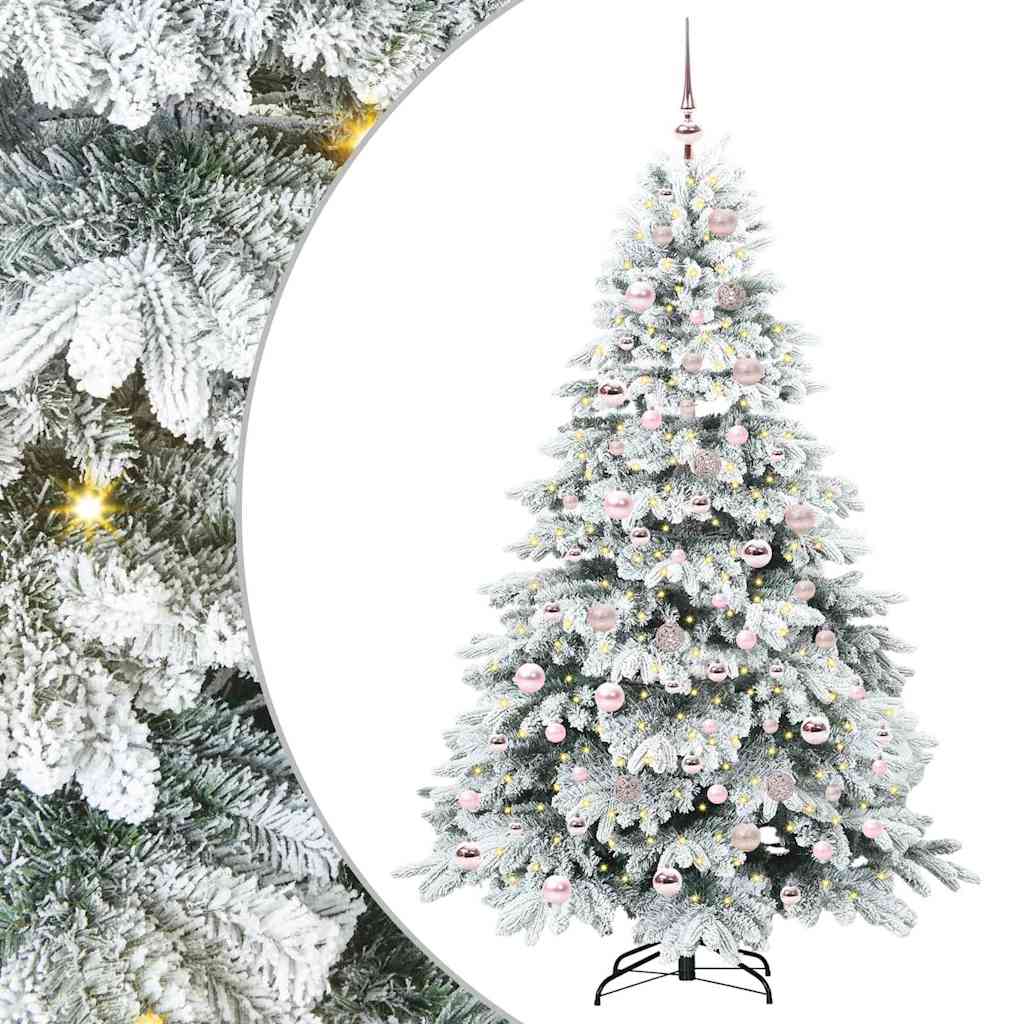 Sapin de Noël artificiel avec 300 LED Blanc 180 cm PE et PVC - XIOS