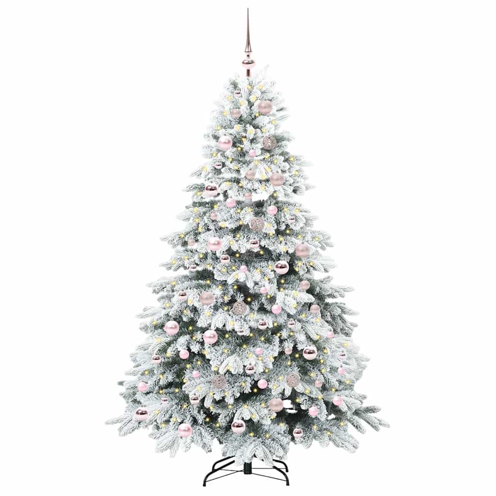 Sapin de Noël artificiel avec 300 LED Blanc 180 cm PE et PVC - XIOS