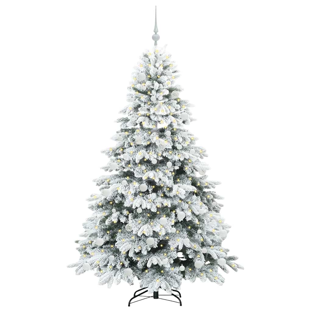 Sapin de Noël artificiel avec 300 LED Blanc 180 cm PE et PVC - XIOS