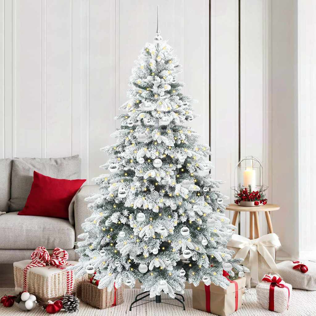 Sapin de Noël artificiel avec 300 LED Vert 180 cm PE et PVC - XIOS