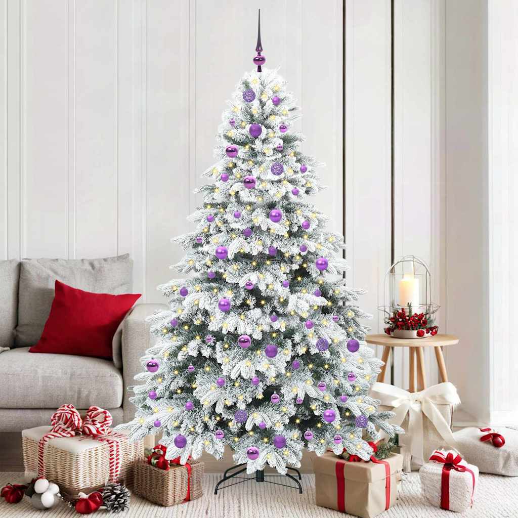 Sapin de Noël artificiel avec 300 LED Blanc 180 cm PE et PVC - XIOS