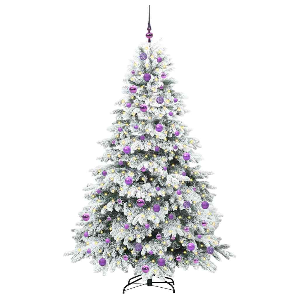 Sapin de Noël artificiel avec 300 LED Blanc 180 cm PE et PVC - XIOS