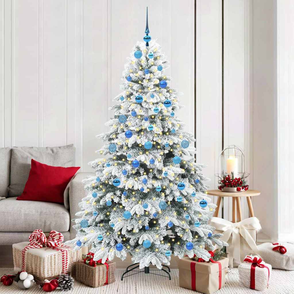 Sapin de Noël artificiel avec 300 LED Blanc 180 cm PE et PVC - XIOS