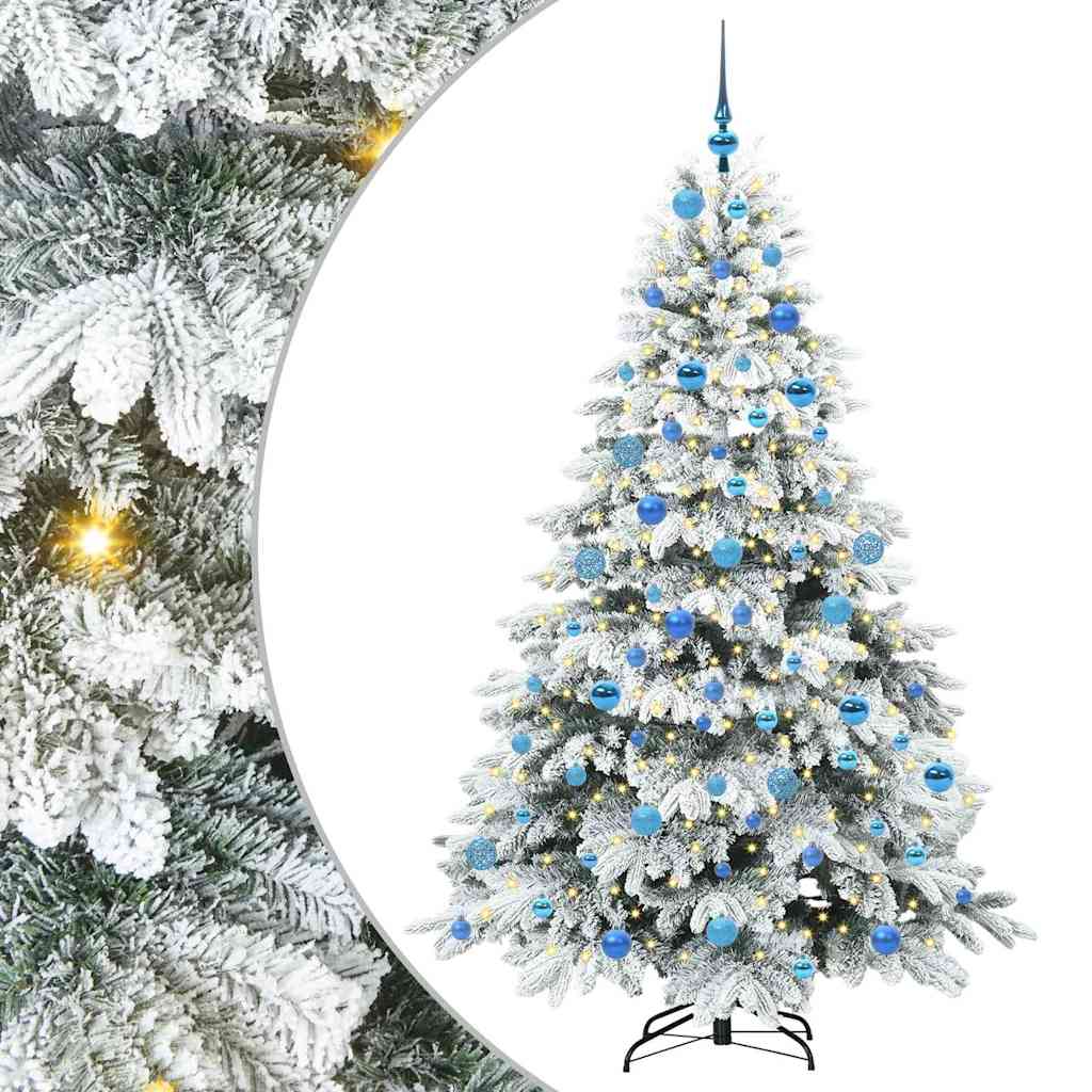 Sapin de Noël artificiel avec 300 LED Blanc 180 cm PE et PVC - XIOS