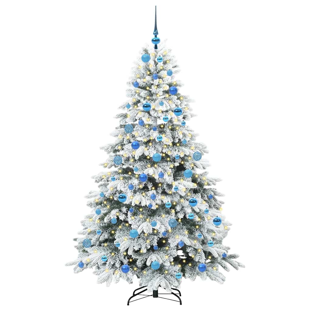 Sapin de Noël artificiel avec 300 LED Blanc 180 cm PE et PVC - XIOS