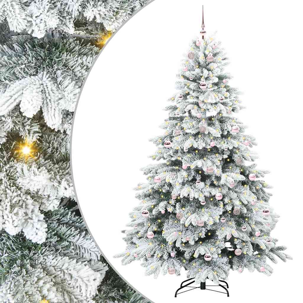 Sapin de Noël artificiel avec 300 LED Vert 210 cm PE et PVC - XIOS