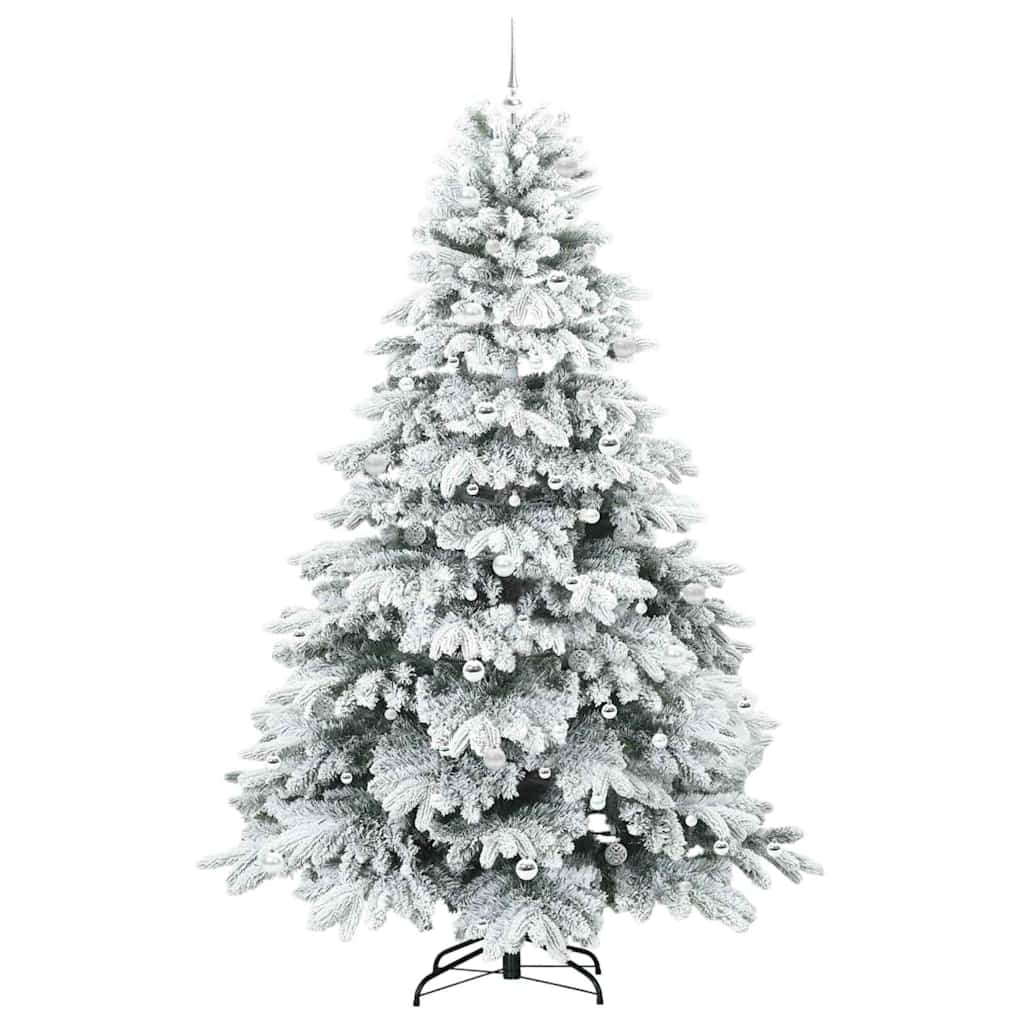 Sapin de Noël artificiel avec 300 LED Blanc 240 cm PE et PVC