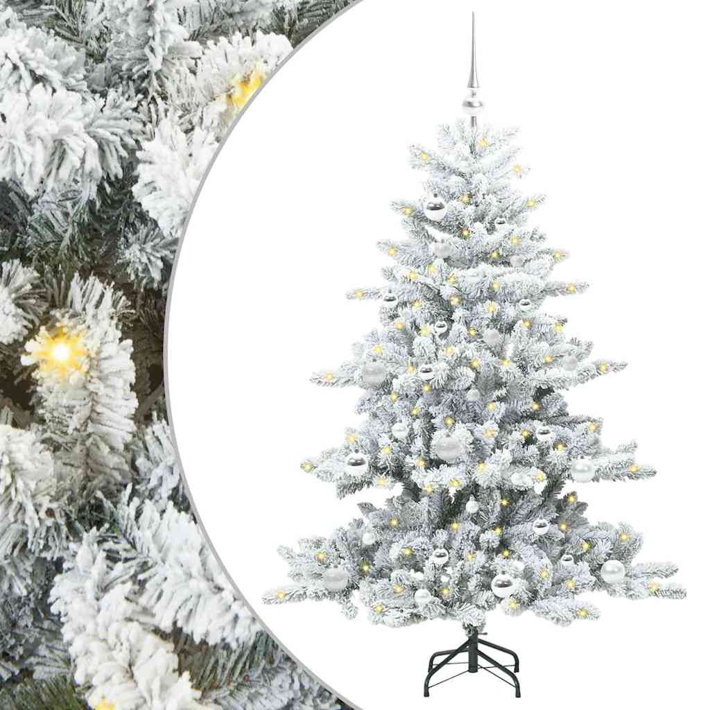Sapin de Noël Artificiel à Branches Articulées Blanc 150 cm PVC - XIOS