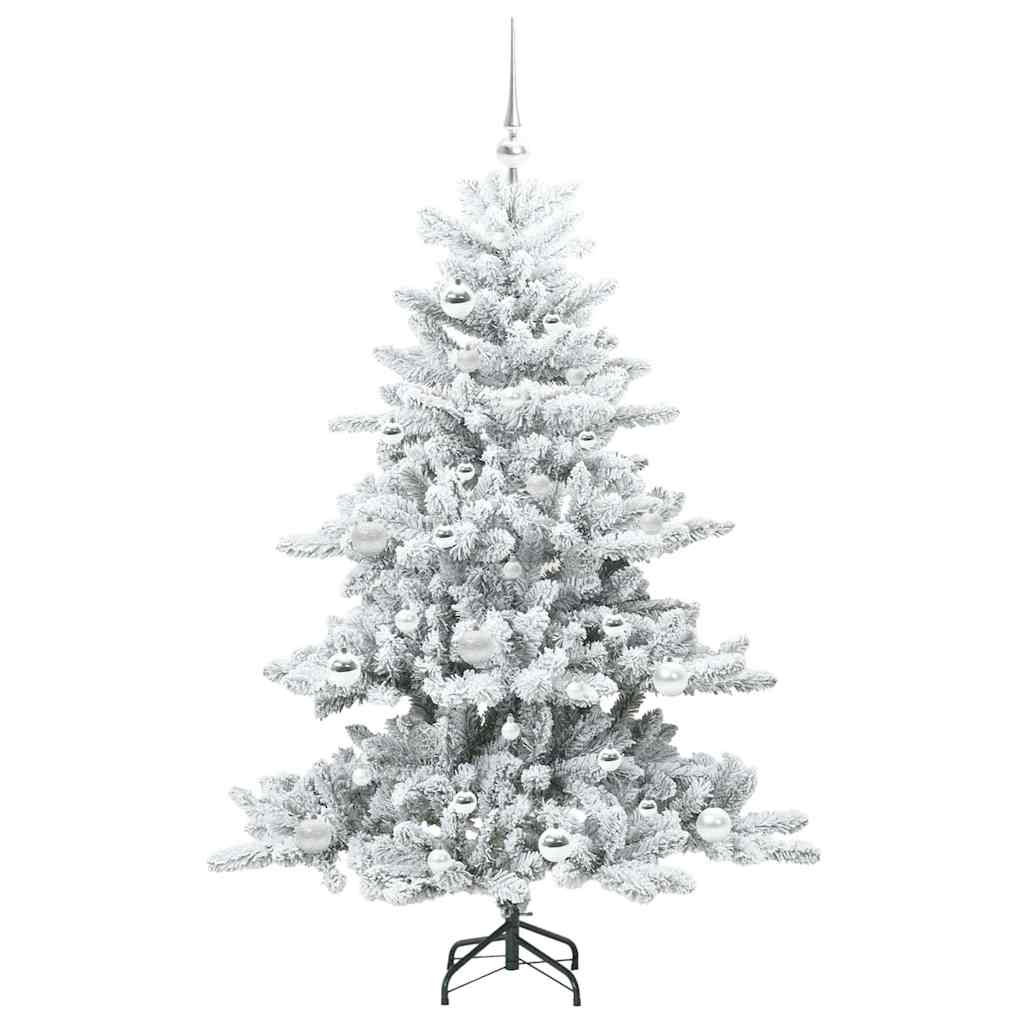 Sapin de Noël Artificiel à Branches Articulées Blanc 150 cm PVC - XIOS