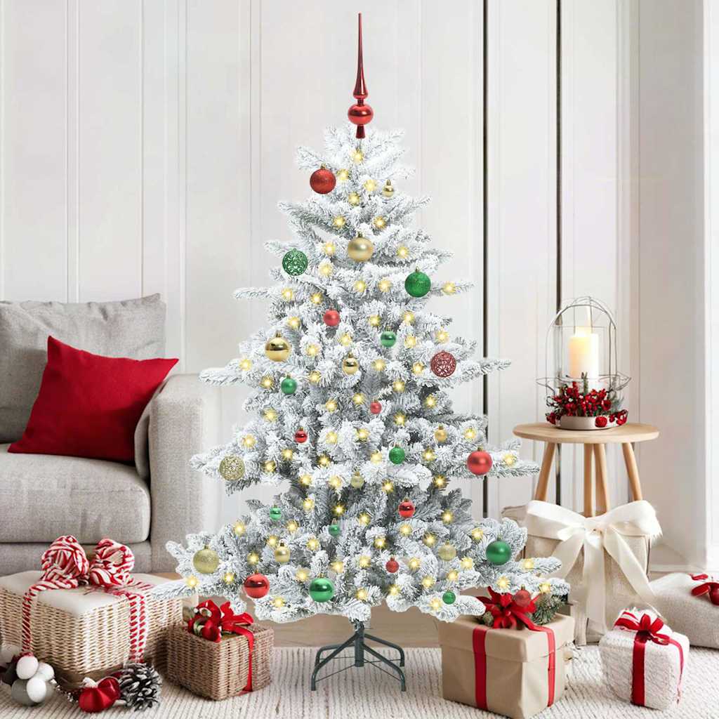 Sapin de Noël Artificiel à Branches Articulées Blanc 150 cm PVC - XIOS