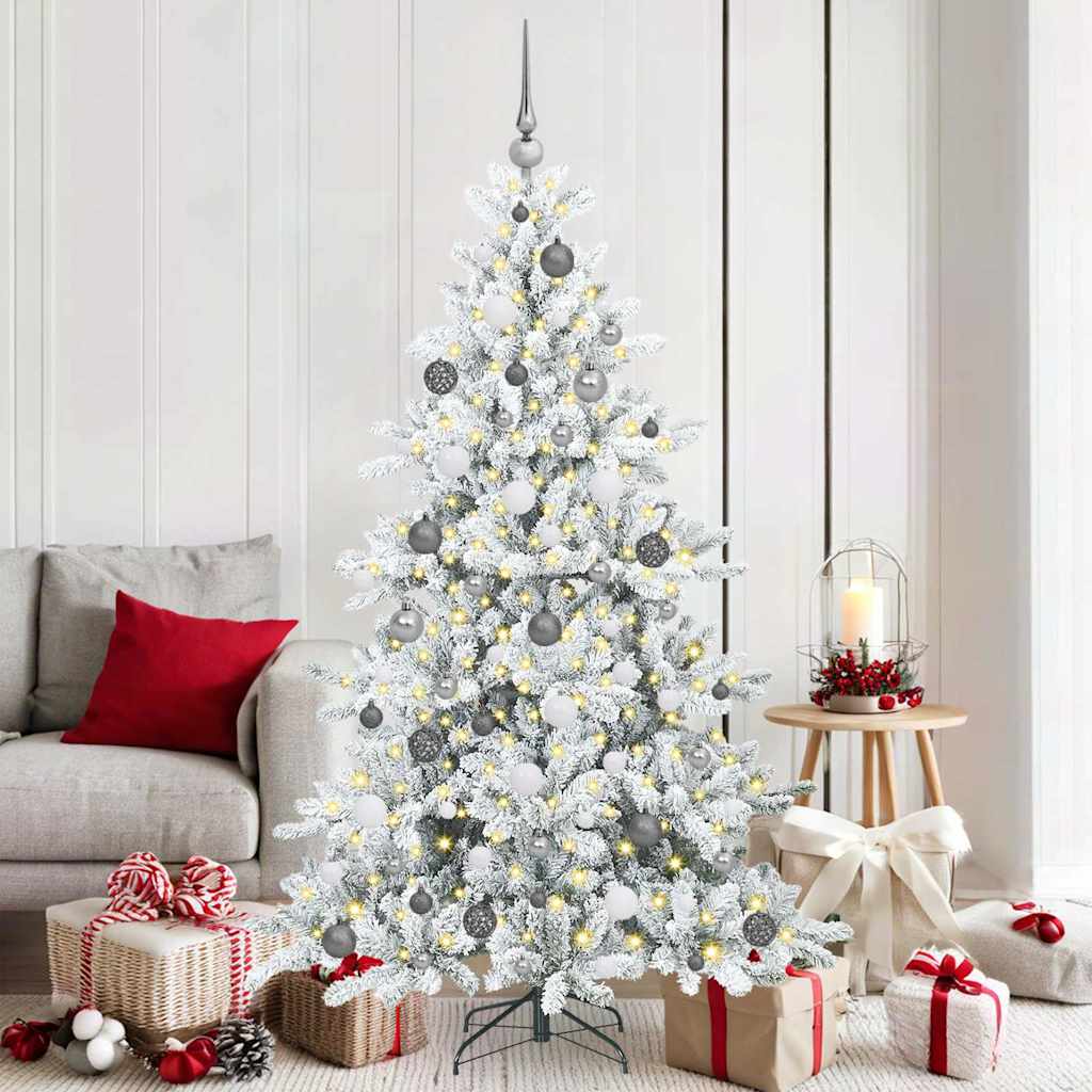Sapin de Noël Artificiel à Branches Articulées Blanc 180 cm - XIOS