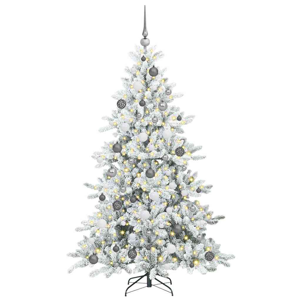 Sapin de Noël Artificiel à Branches Articulées Blanc 180 cm - XIOS