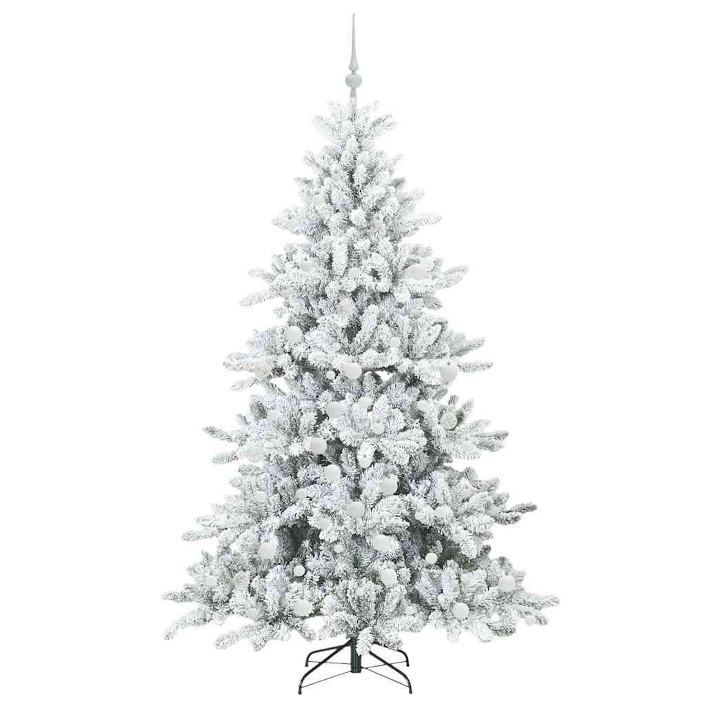 Sapin de Noël Artificiel à Branches Articulées Blanc 180 cm PVC - XIOS