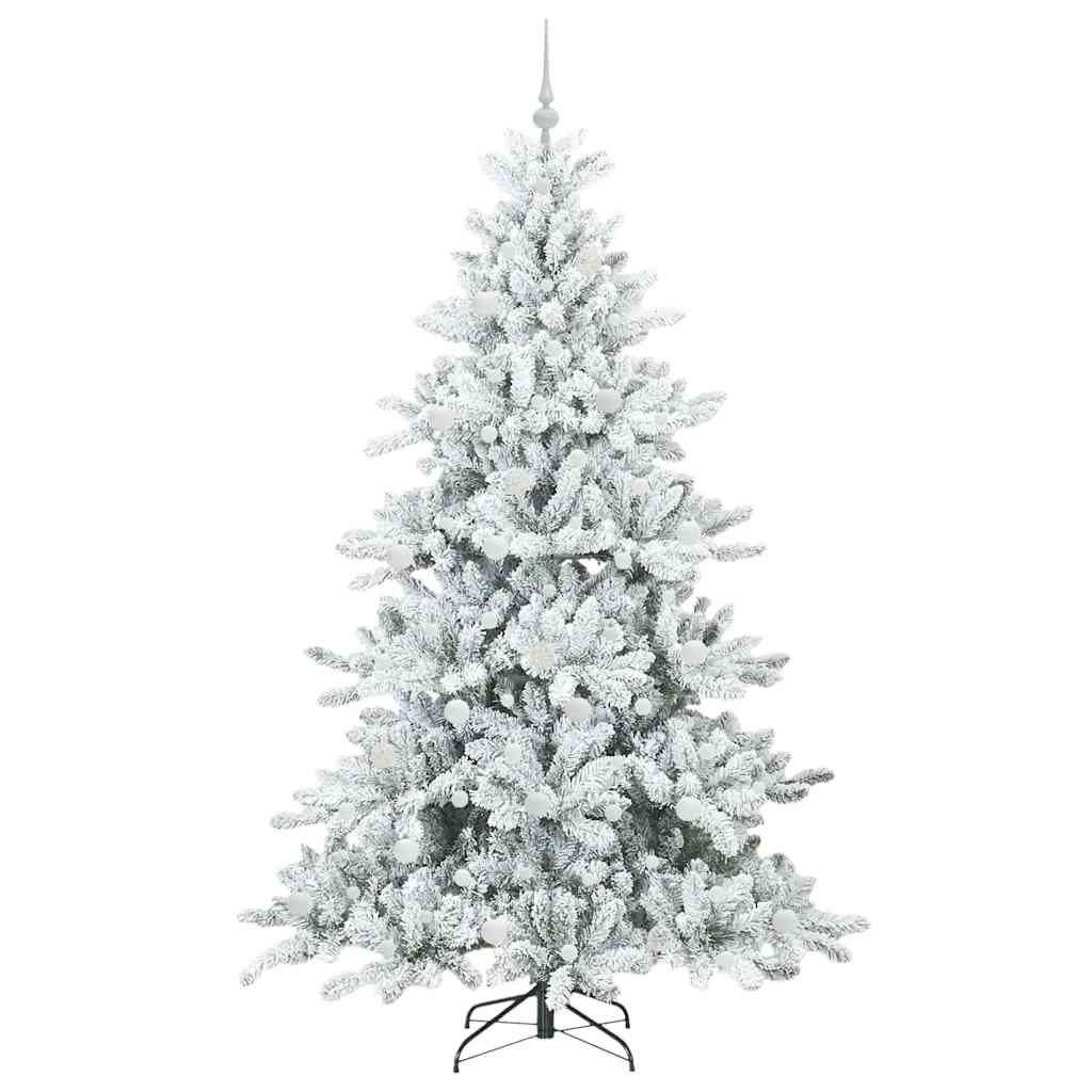 Sapin de Noël Artificiel à Branches Articulées Blanc 210 cm PVC - XIOS