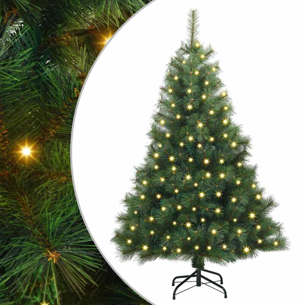 Sapin de Noël artificiel avec 150 LED Vert 120 cm PE et PVC - XIOS